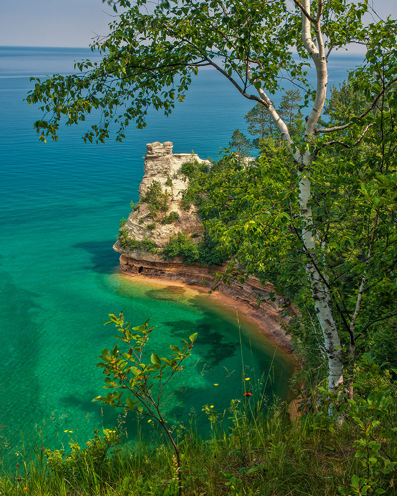 Hiking to Miners Castle. Photo courtesy of Tim Trombley.