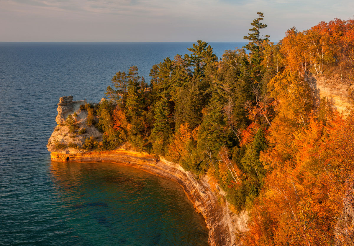 Miners Castle, a popular landmark and hiking area in the Pictured Rocks National Lakeshore. PC: Craig Blacklock