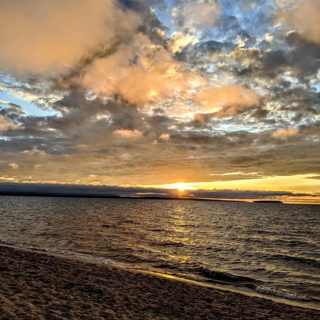 A Sunset over Lake Superior