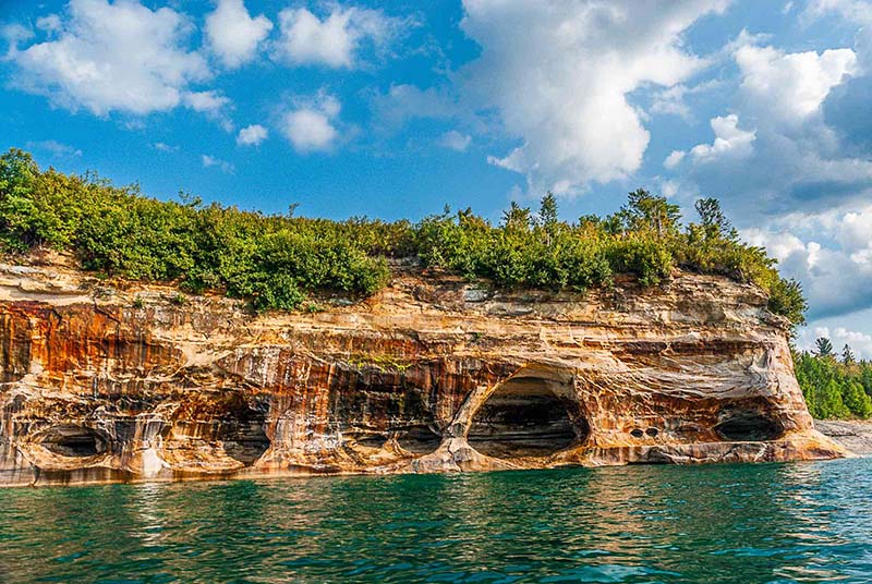 The Pictured Rocks National Lakeshore. Photo courtesy of Tim Trombley
