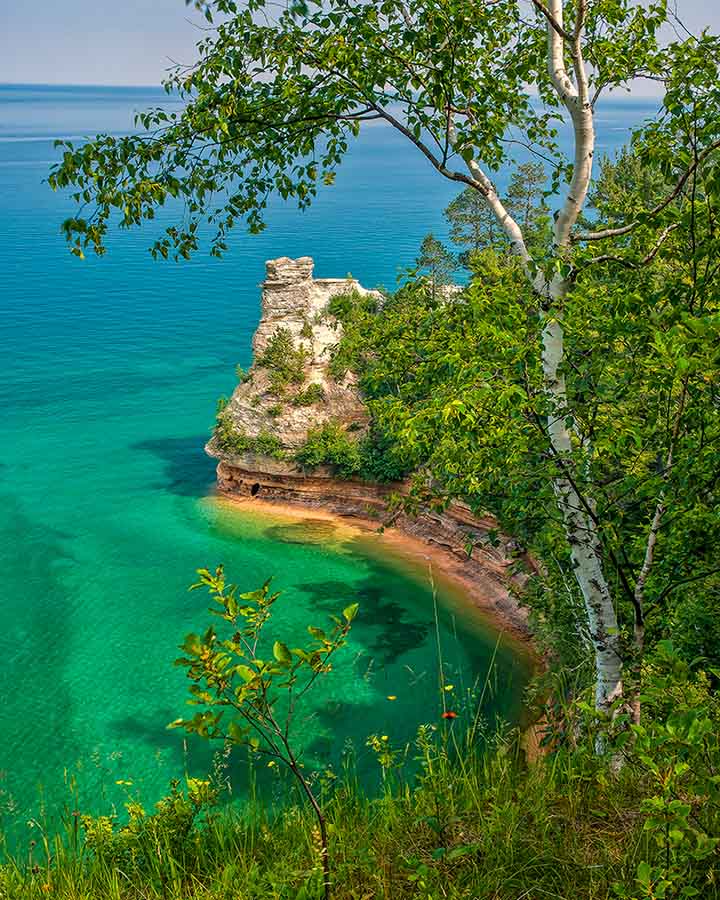 Miners Castle, a popular landmark in the Pictured Rocks National Lakeshore. Photo courtesy of Tim Trombley.