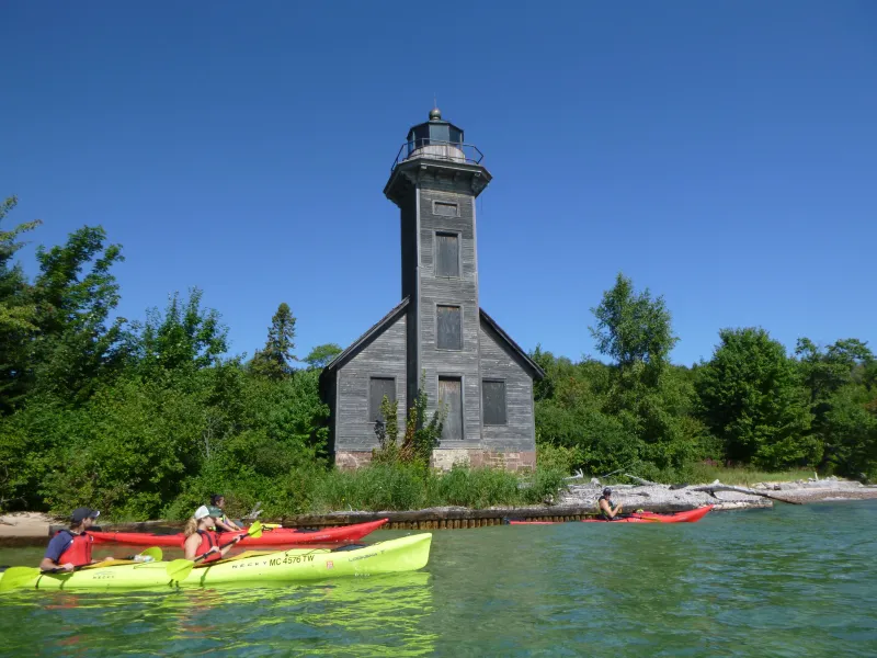 Pictured Rocks Kayaking offers an alternative tour around Grand Island when the lake is too rough to see the Pictured Rocks.