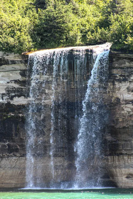 Spray Falls in the Pictured Rocks National Lakeshore