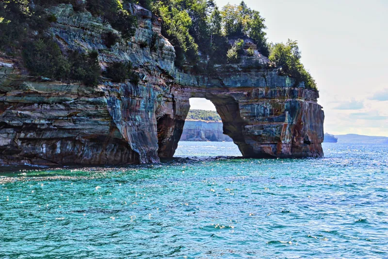 Lovers Leap in the Pictured Rocks National Lakeshore