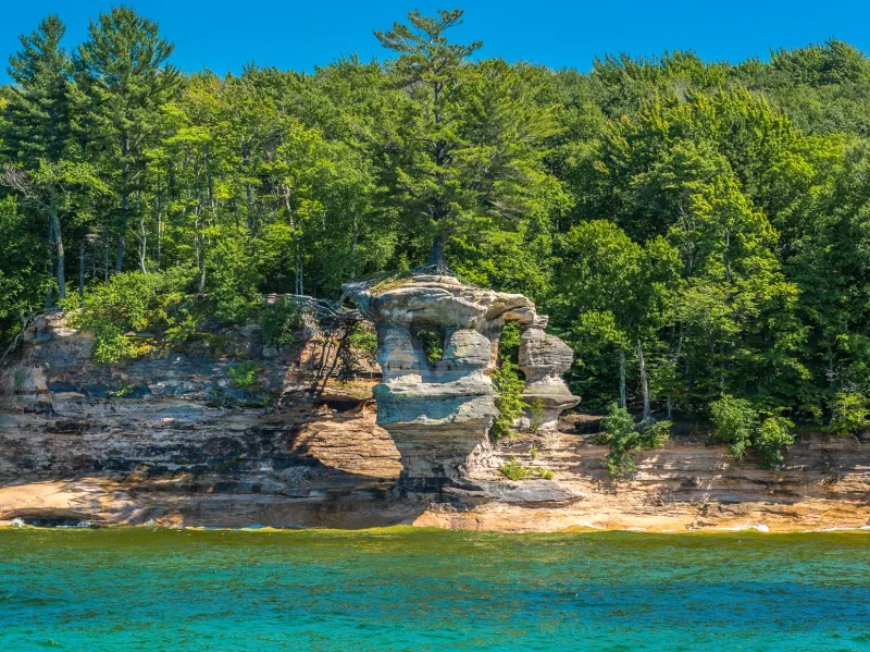 Chapel Rock of Pictured Rocks National Lakeshore