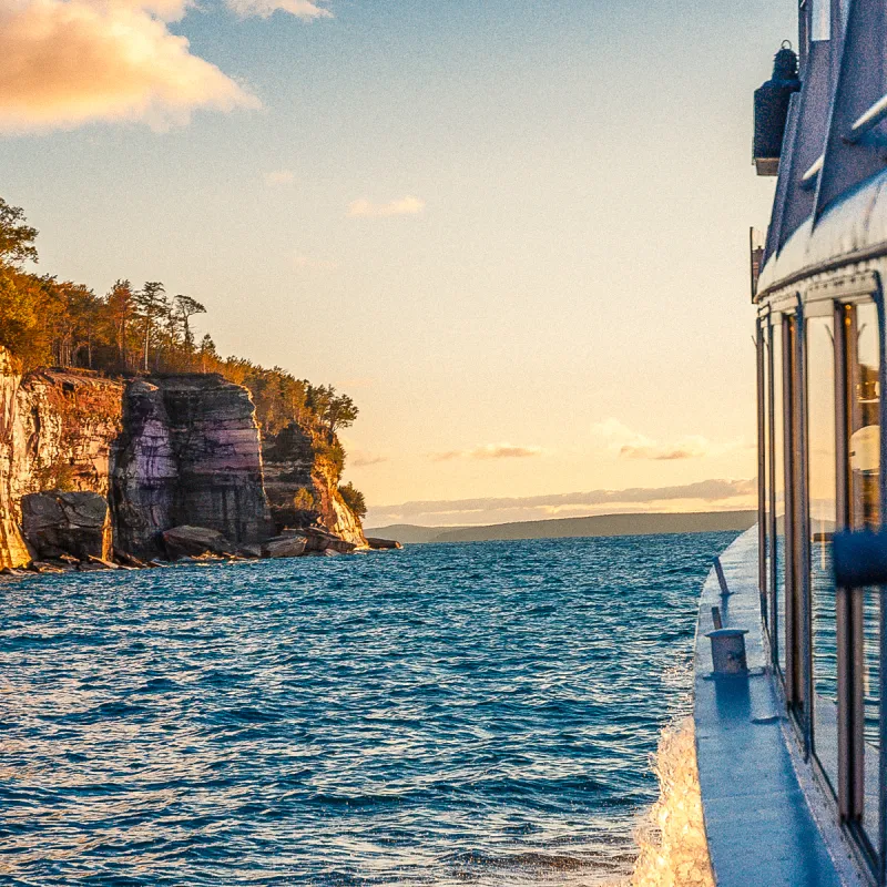 Pictured Rocks Cruises' Sunset Classic Cruise
